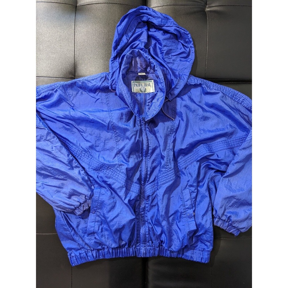 Vintage Pacific Trail Lightweight Training Jacket Retro‎ Blue Purple Women's XL